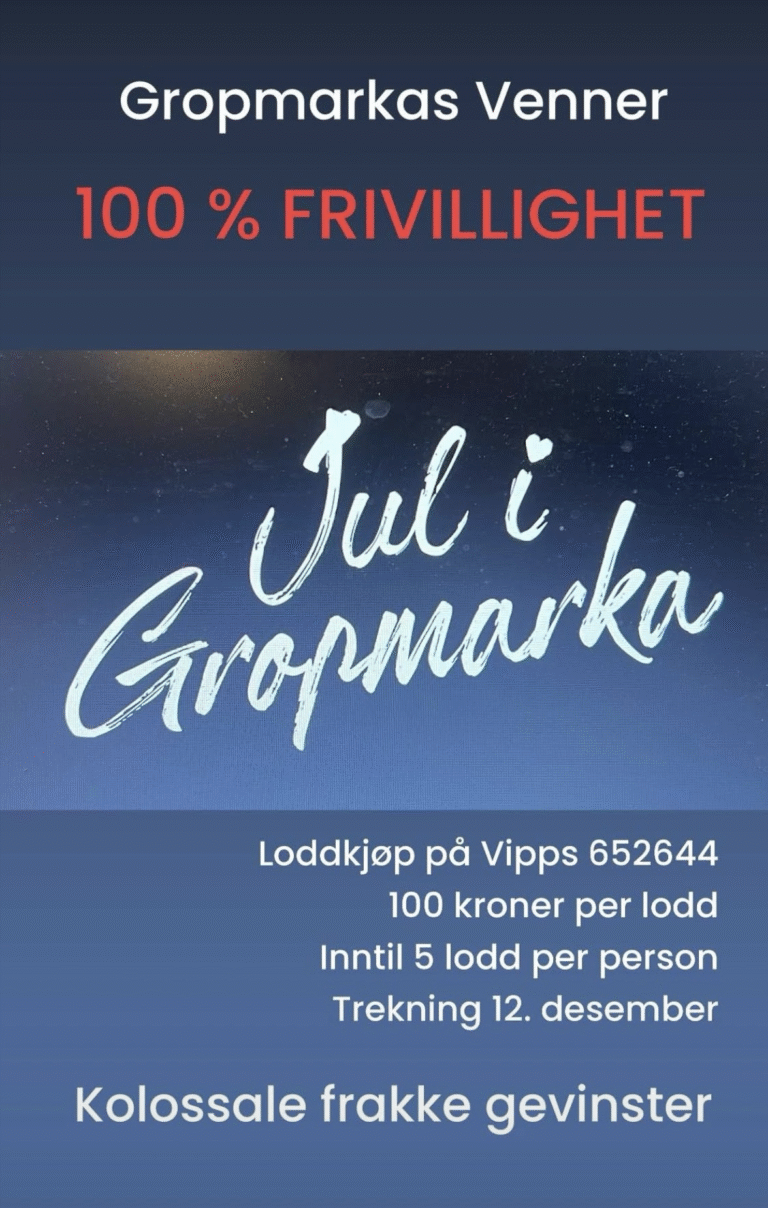 JULELOTTERIET I GROPMARKAS VENNER